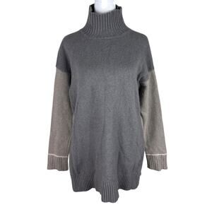 Maliparmi of Italy Merino Wool Turtleneck Sweater Capsule Minimalist Size Medium